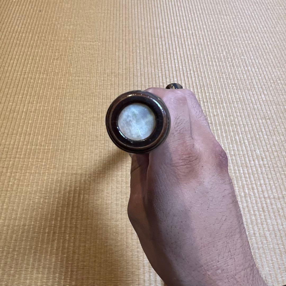 ※ノギオ 能管 煤竹 本管 桜樺巻き 専用筒付