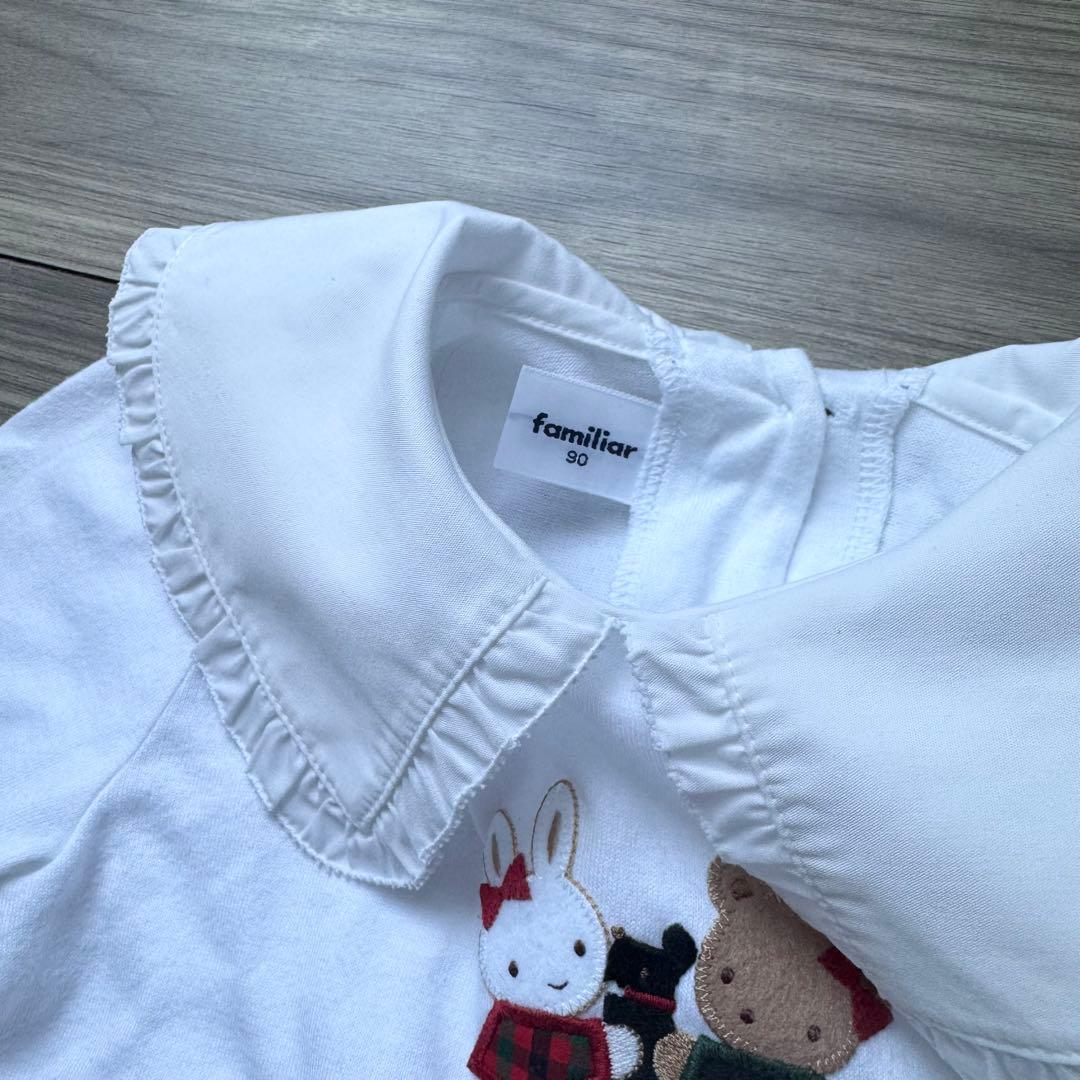 familiar ファミリア 襟付き長袖シャツ 90