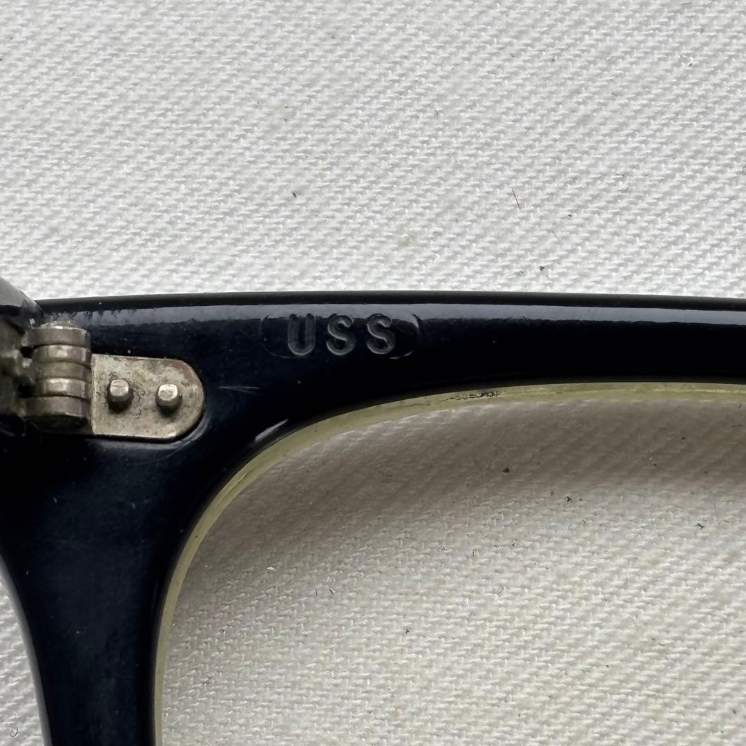 USS 50/26 GIグラス ビンテージ メガネ サングラス 眼鏡 黒 714