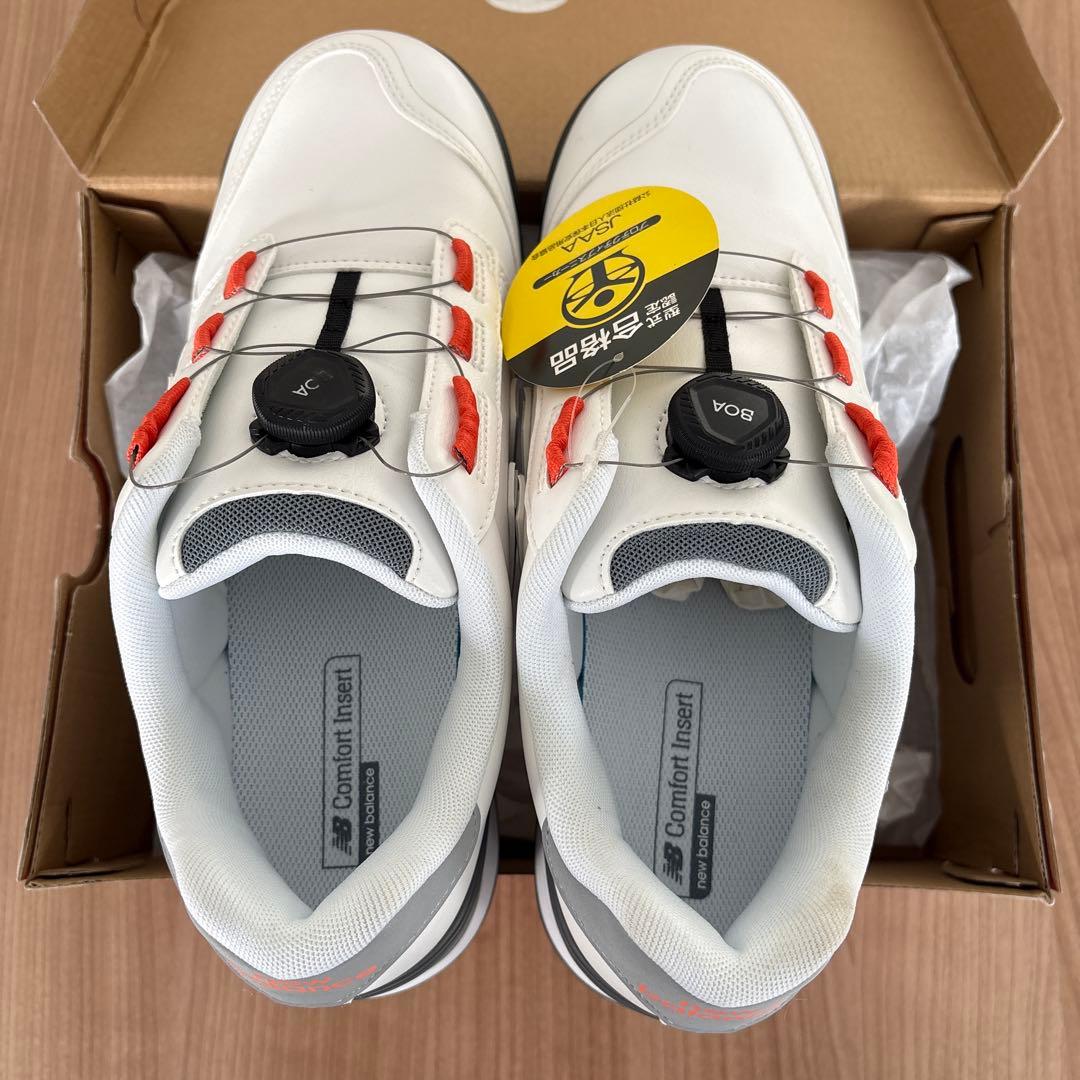 New Balance BOA 安全靴 ホワイト/グレー/オレンジ