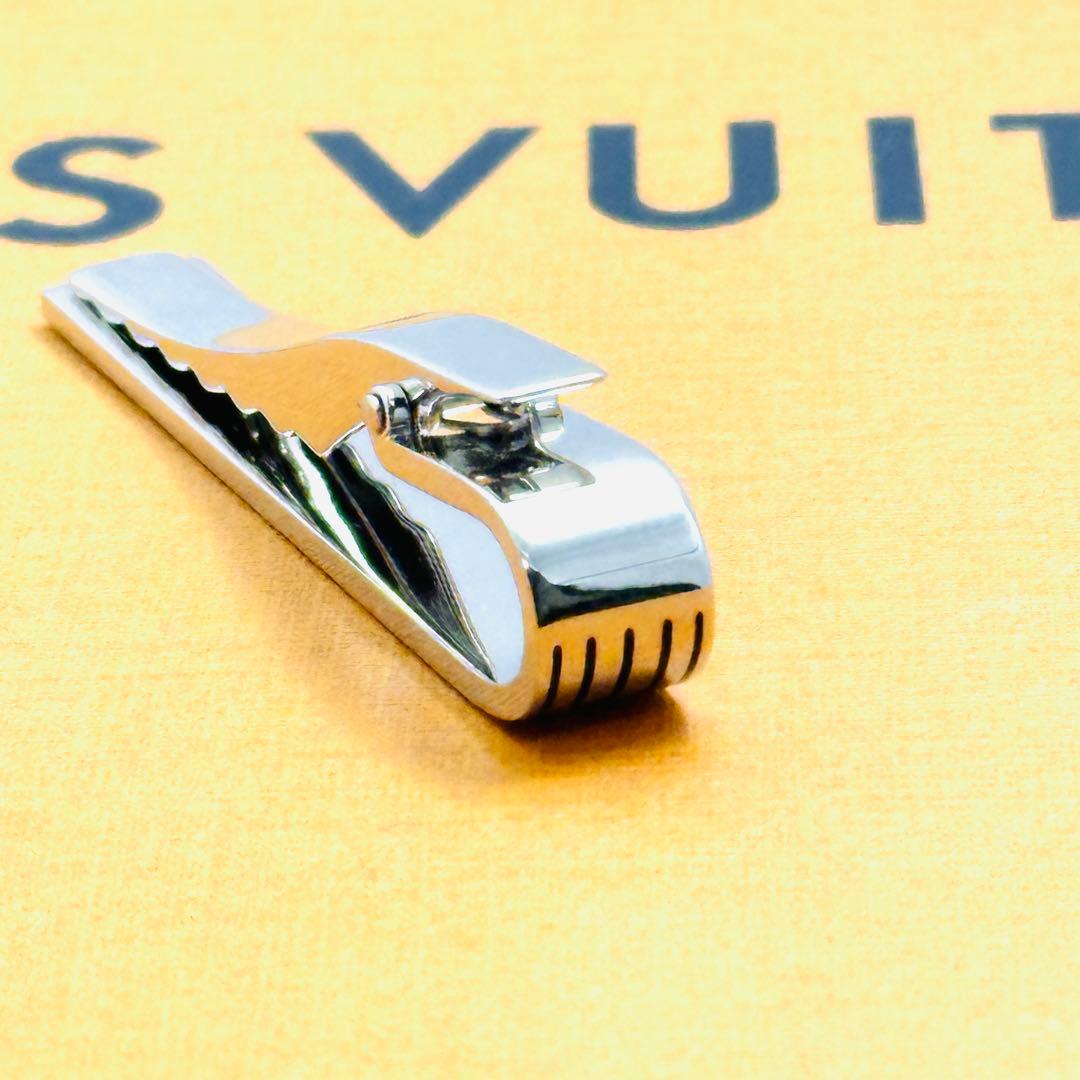 LOUIS　VUITTON　ロゴ　ネクタイピン　M66949　シルバー　タイバー