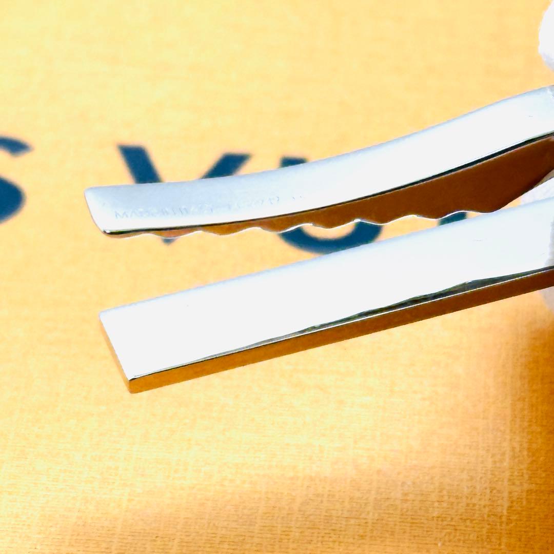 LOUIS　VUITTON　ロゴ　ネクタイピン　M66949　シルバー　タイバー