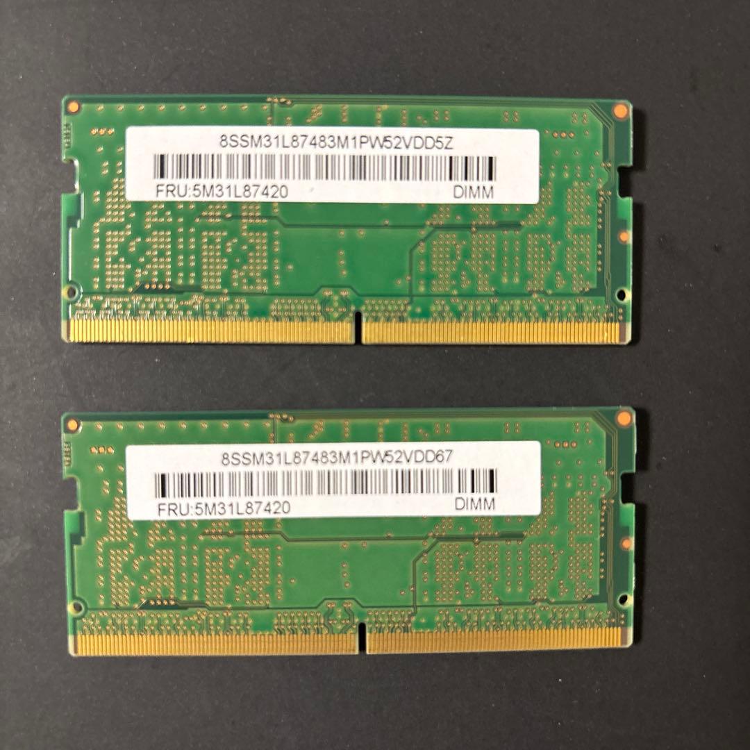 Micron DDR5 5600 8G✖︎2枚 ノートPC用　中古