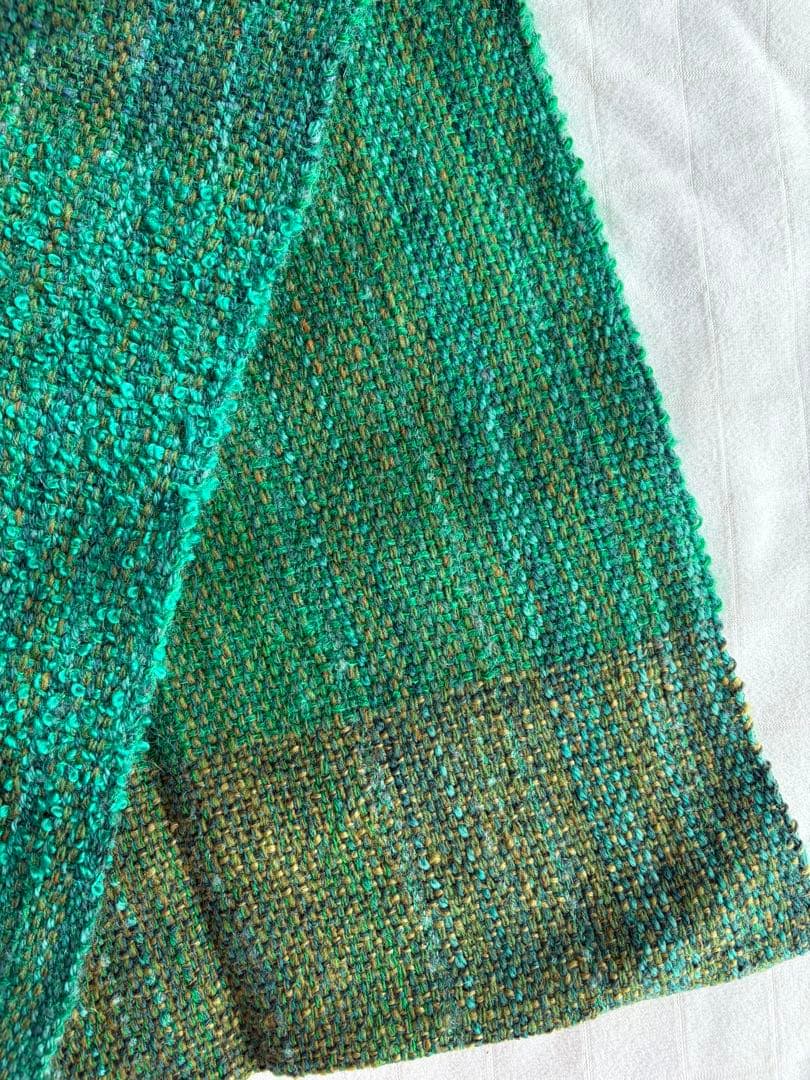 メラニー様用　手織り さをり織り 大判ロングストール 38×180 2点セット