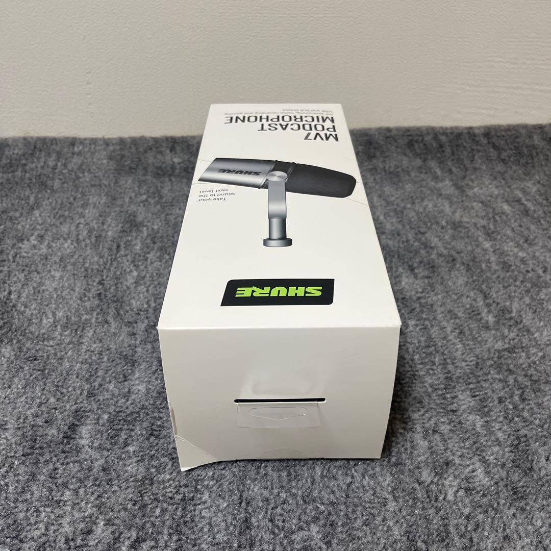 【新品未開封】SHURE MV7 ポッドキャストマイク　シルバー