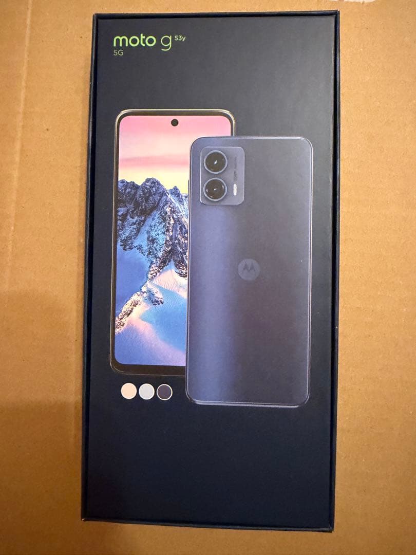 【新品】motoモトローラ motog 53y 5G ブラック　未開封