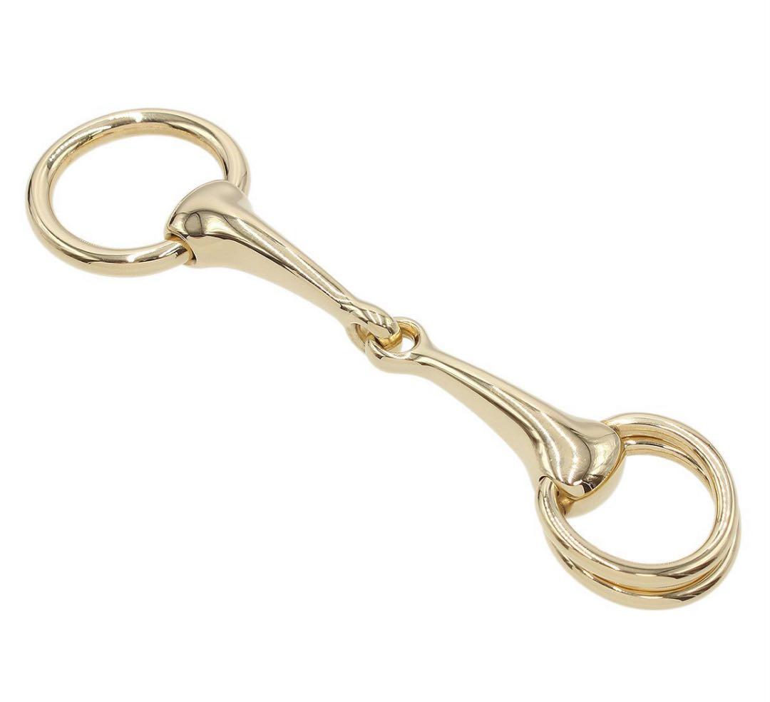 R2230 超美品 エルメス モール ドゥ ホースビットモチーフ スカーフリング