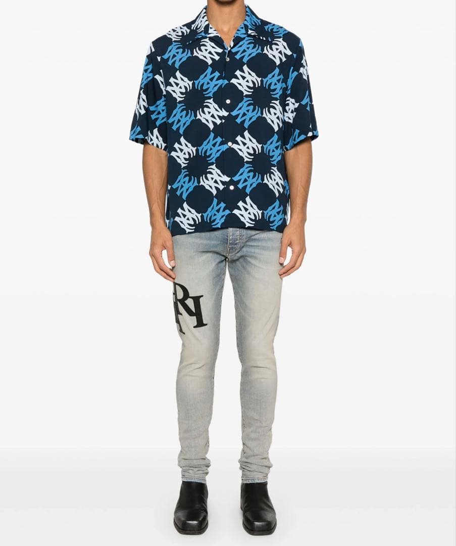 AMIRI【未使用品】MA Quadボーリングシャツ サイズL