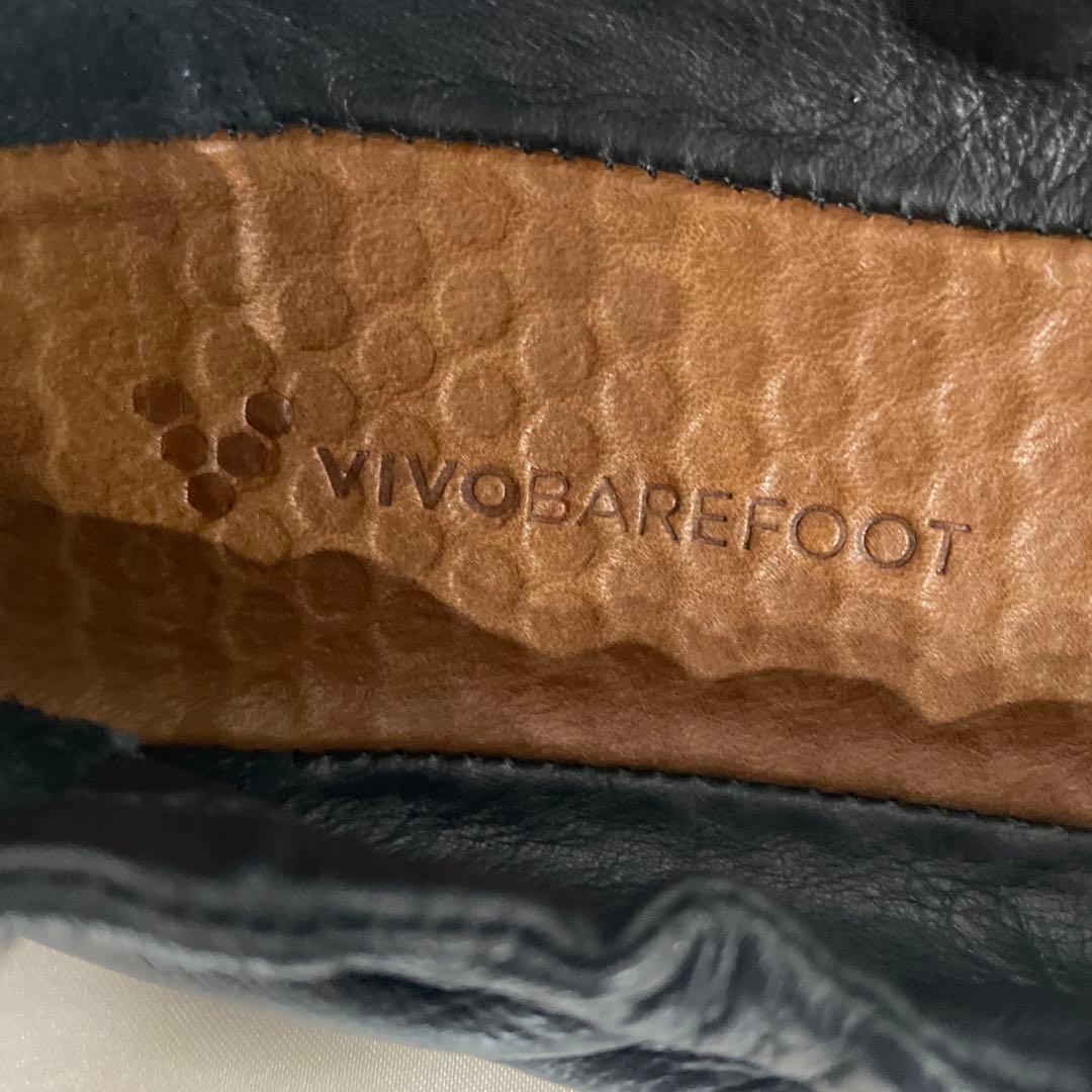 VIVOBAREFOOT ブラック フラットシューズ