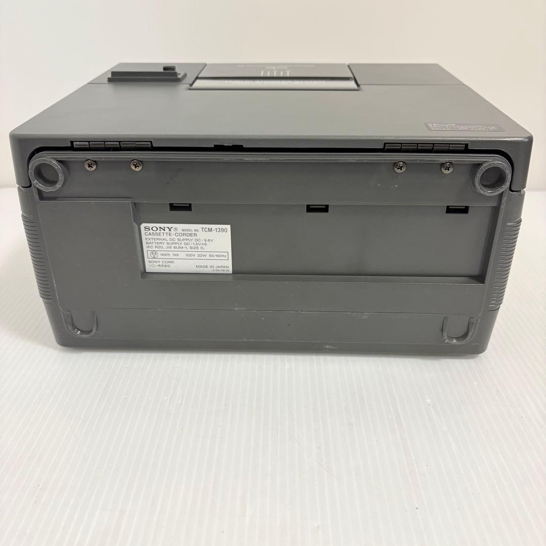 【マイク付属】ソニー カセットレコーダ TCM-1390 録音 再生機 拡声機能