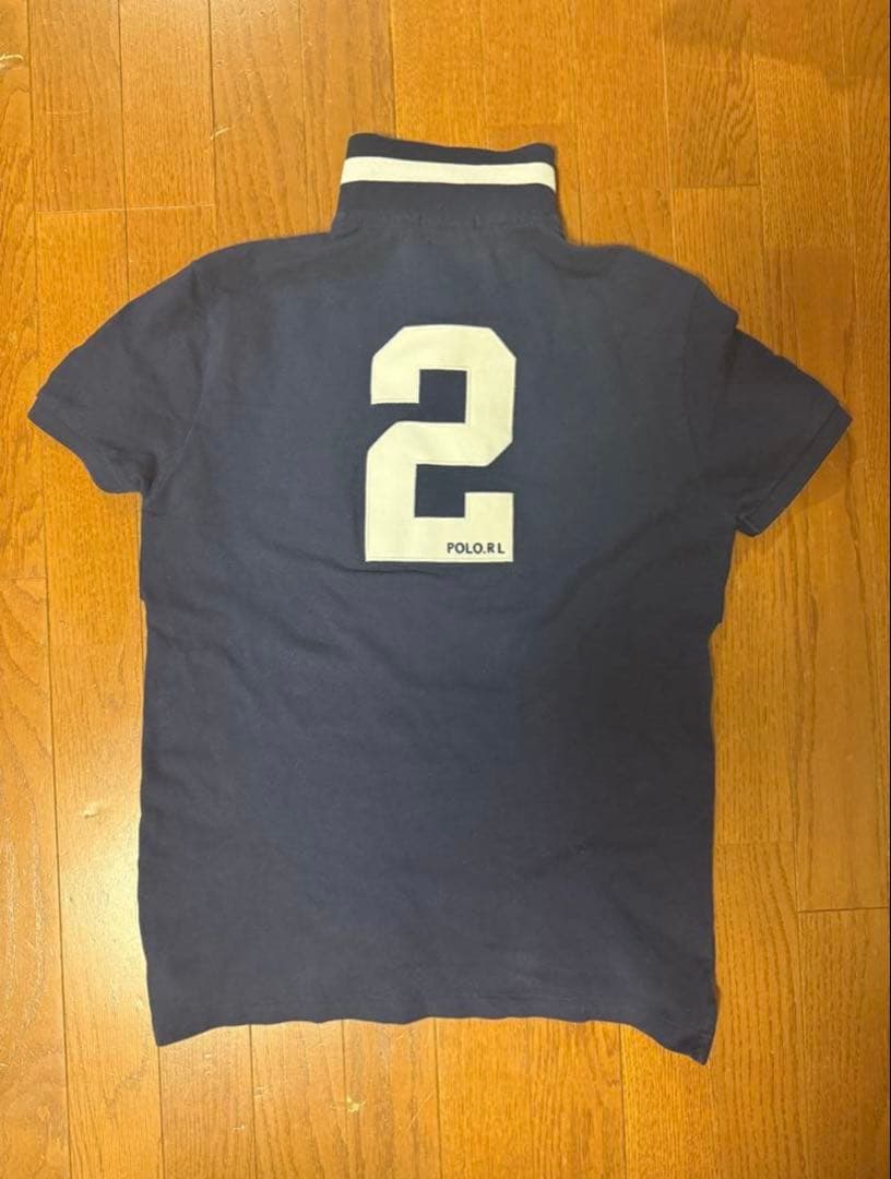 希少　ポロラルフローレン 　半袖ポロシャツ　ビッグポニー　ロンドン　ネイビー