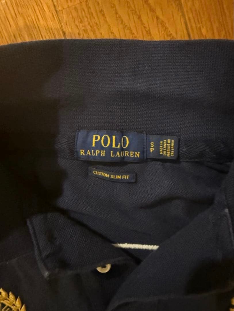 希少　ポロラルフローレン 　半袖ポロシャツ　ビッグポニー　ロンドン　ネイビー