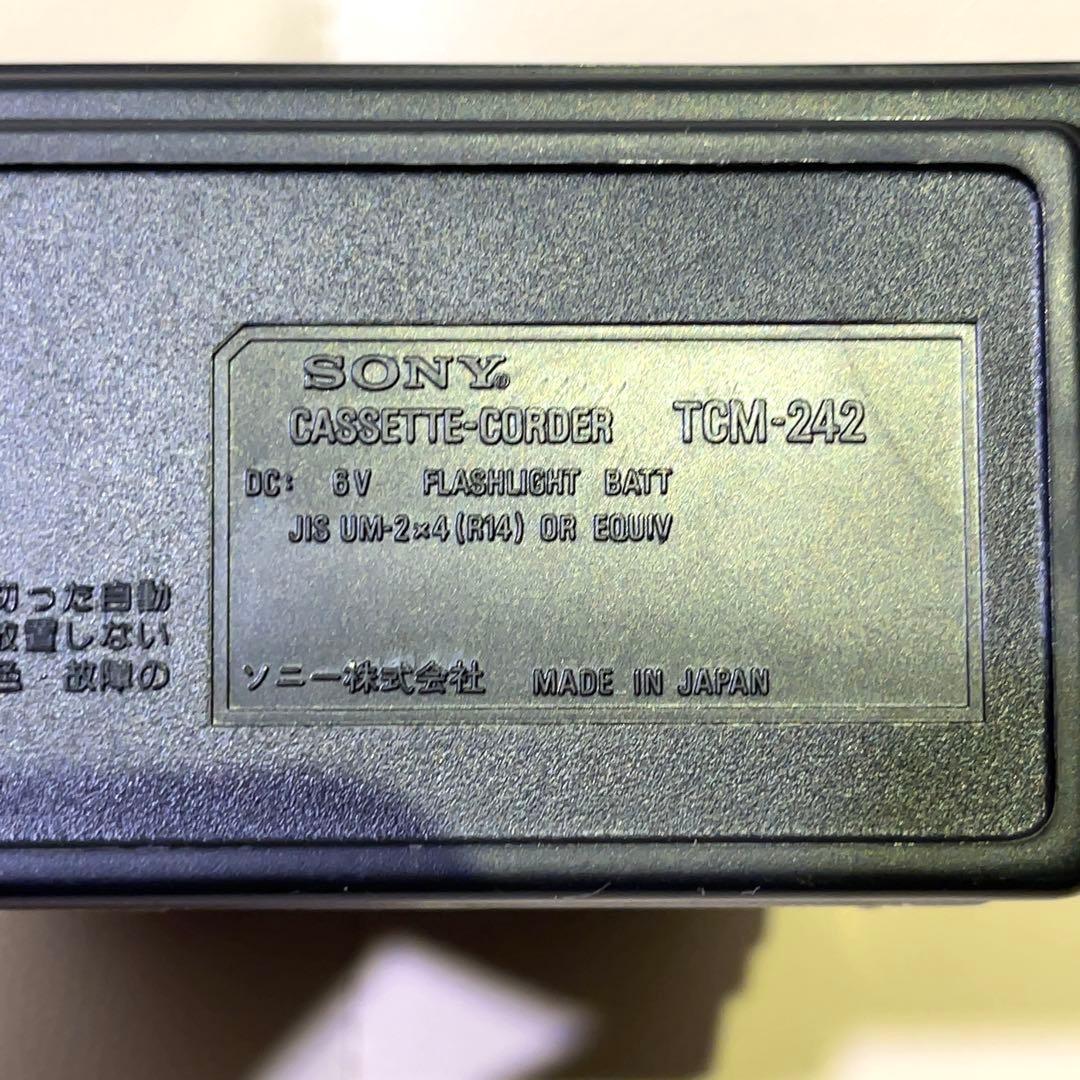 【稼働品】SONY カセットレコーダー TCM-242