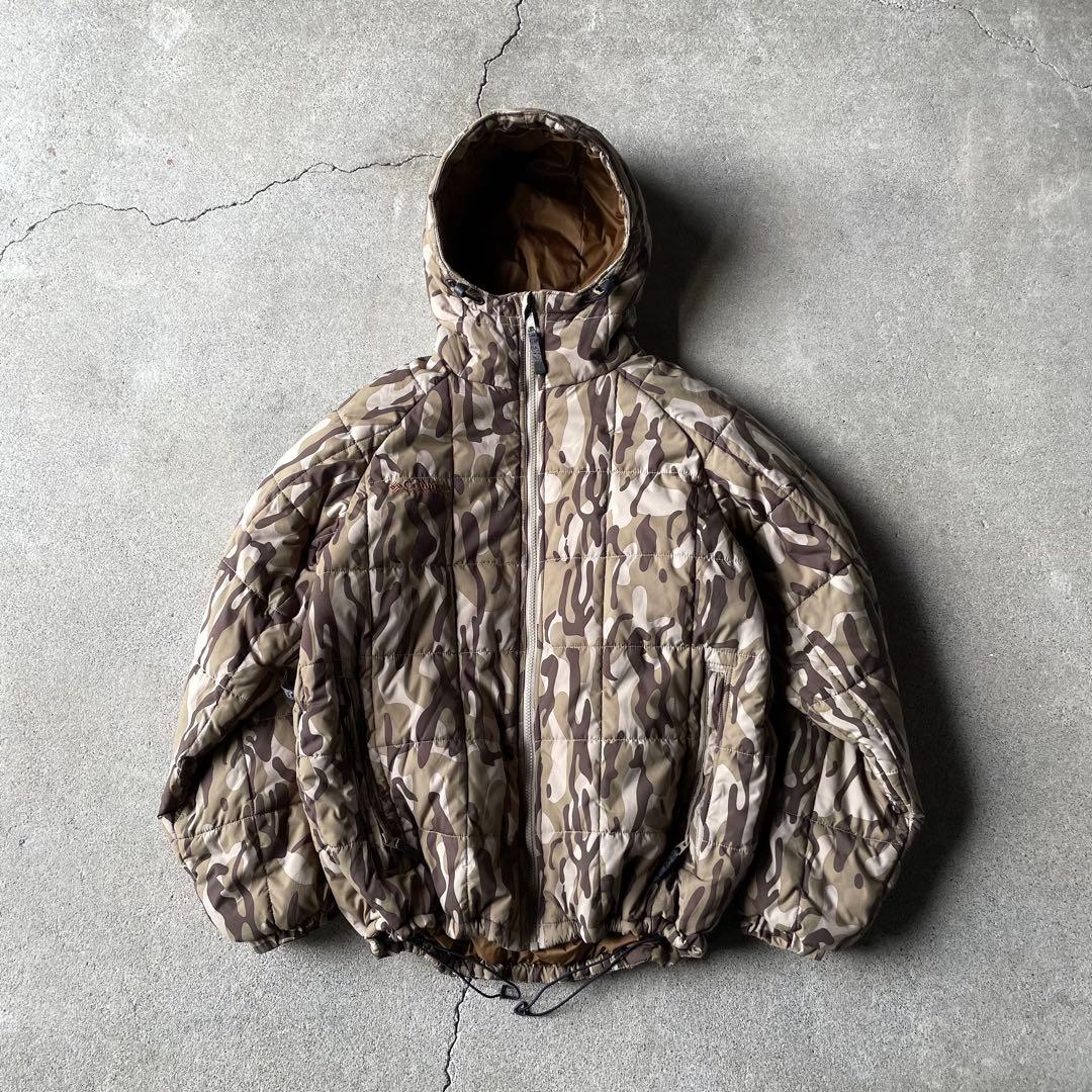 ジャケット・アウター Columbia hooded puffer jacket camo brown