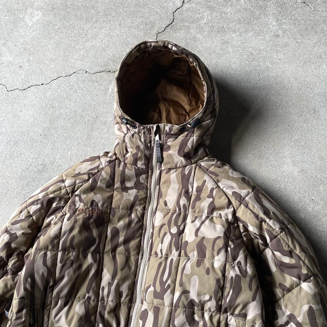 ジャケット・アウター Columbia hooded puffer jacket camo brown
