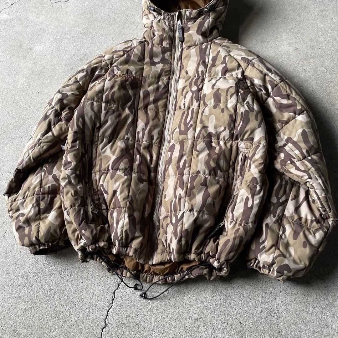 ジャケット・アウター Columbia hooded puffer jacket camo brown