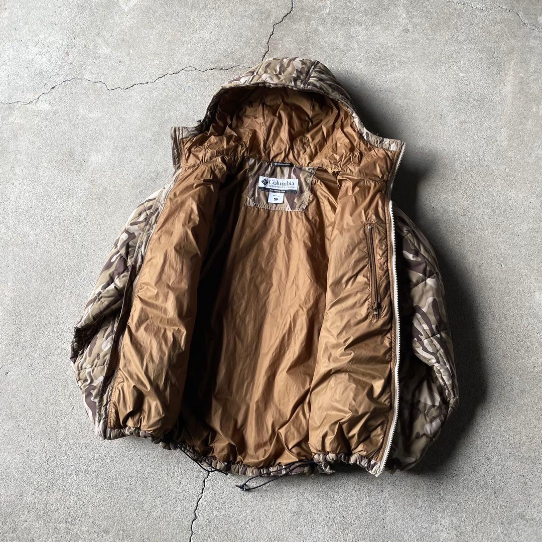 ジャケット・アウター Columbia hooded puffer jacket camo brown