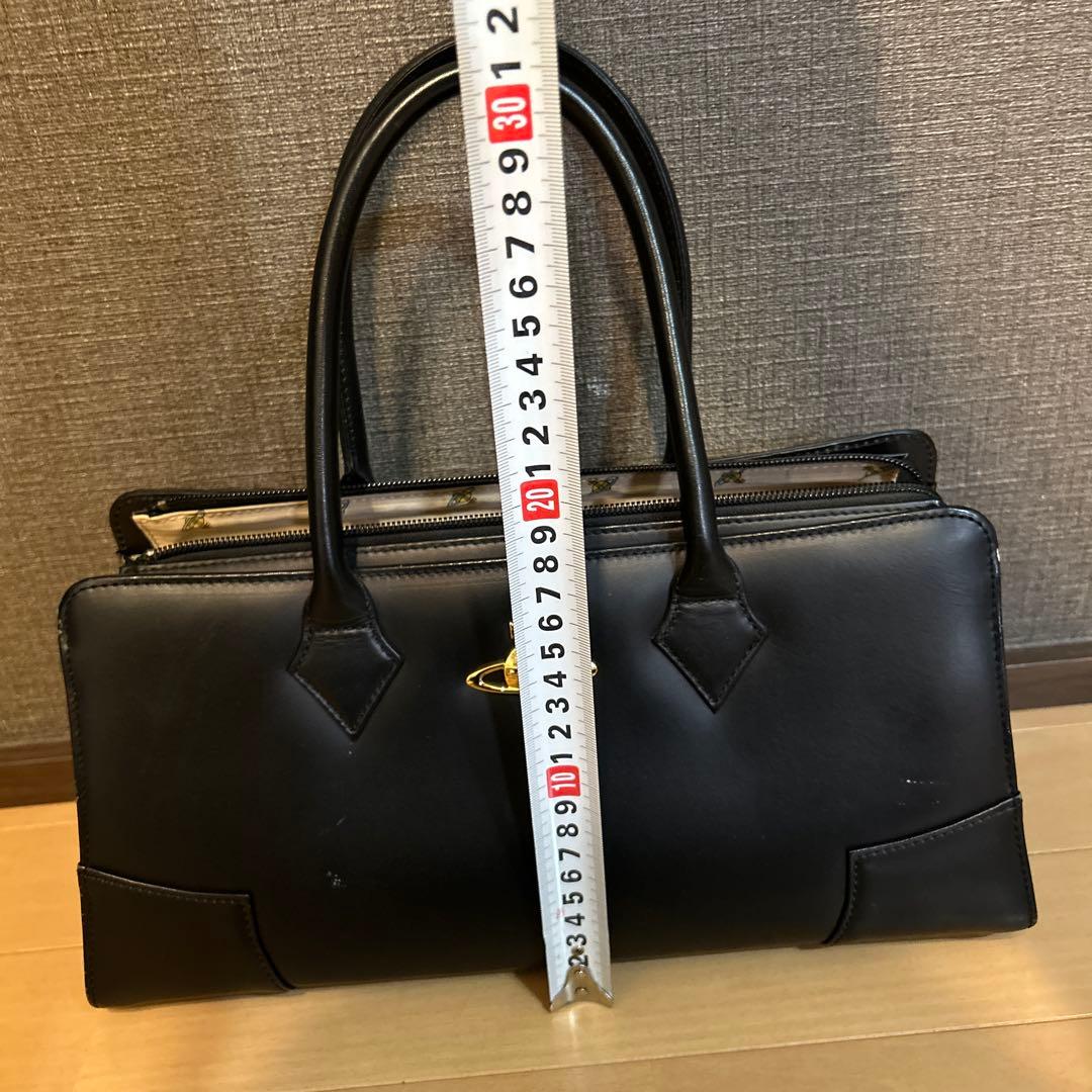 希少　廃盤　viviennewestwood ブラックレザー ハンドバッグ