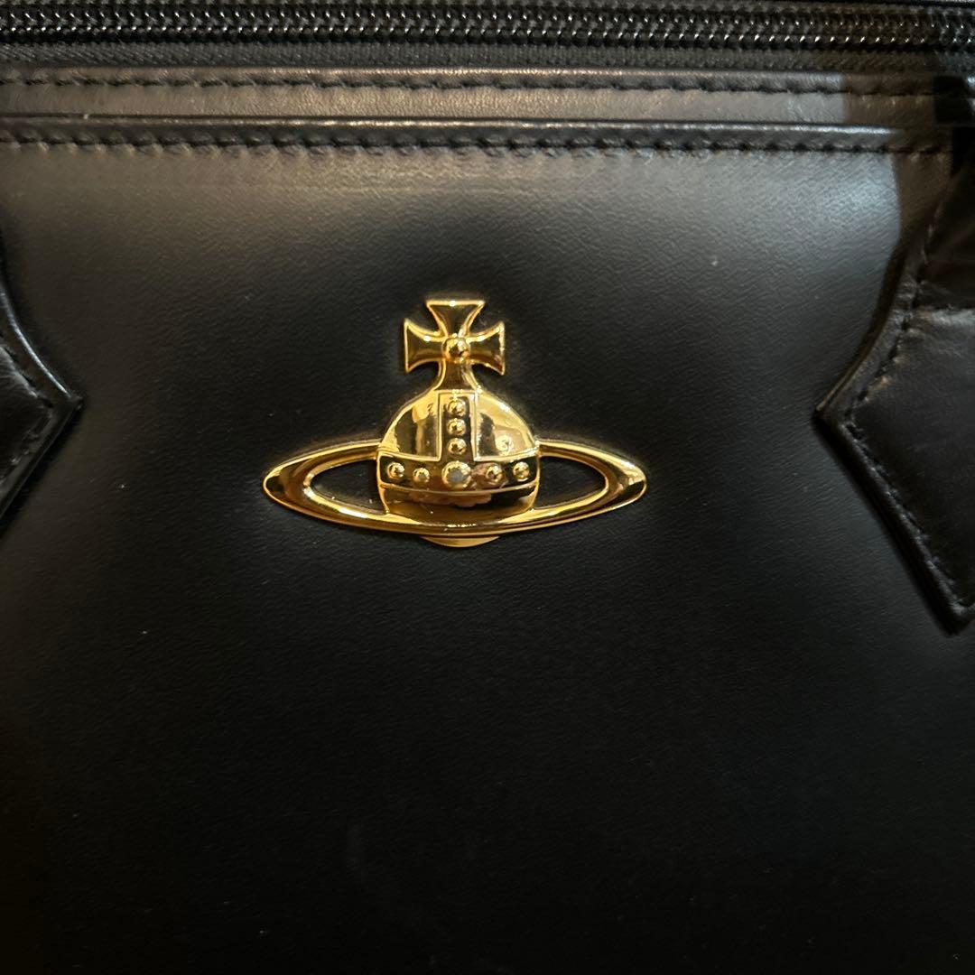 希少　廃盤　viviennewestwood ブラックレザー ハンドバッグ
