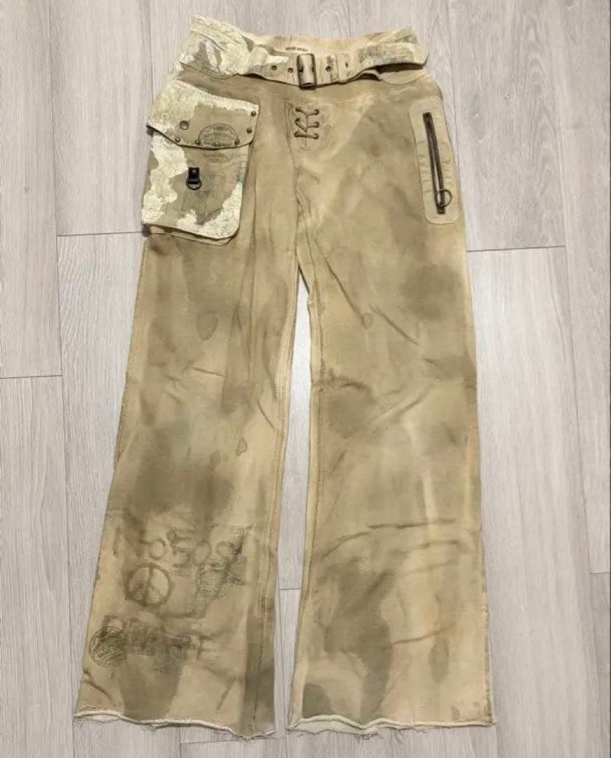 share spirit ベージュ スウェットカーゴパンツ ワークパンツ goa