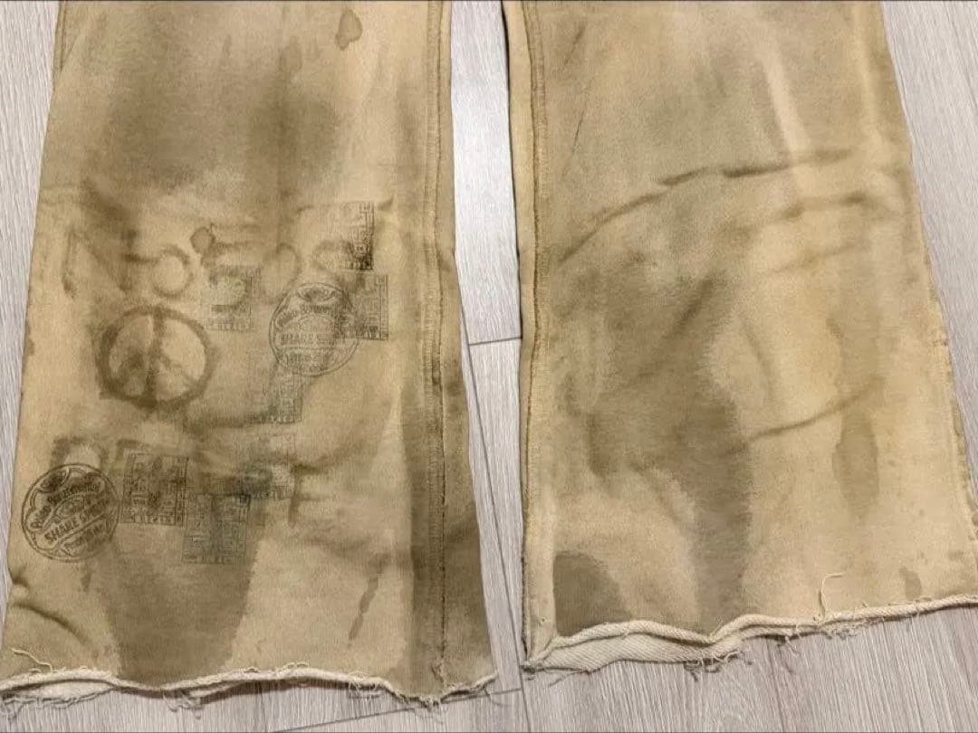 share spirit ベージュ スウェットカーゴパンツ ワークパンツ goa