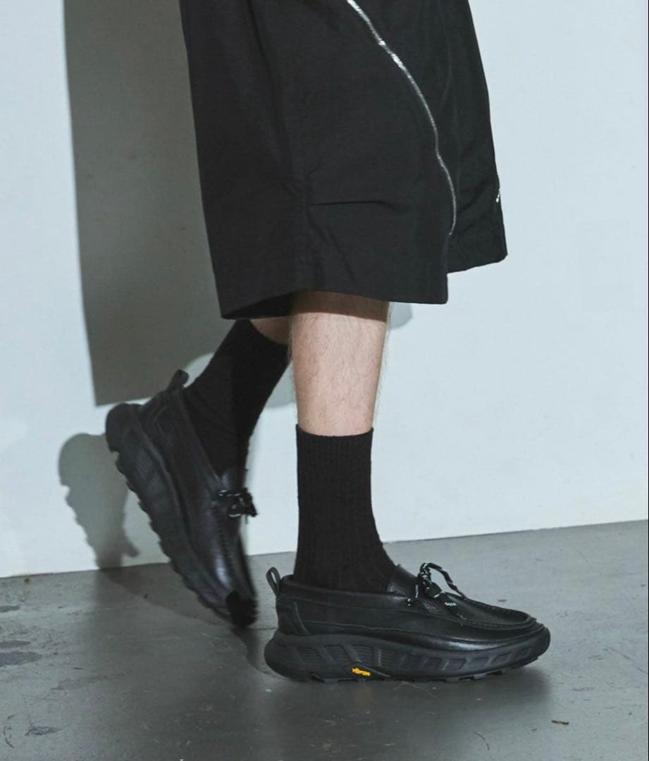 VIBRAM×OPENING ACT ボリュームリアルレザーモカシンスニーカー