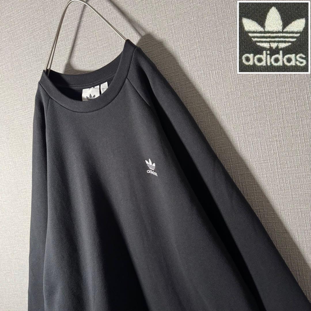 【新品・タグ付】adidas スウェット トレフォイル 刺繍ロゴ 希少XL