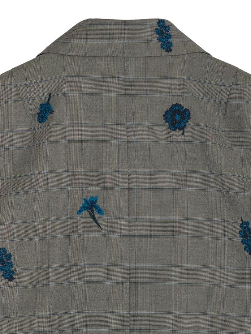 ジャケット・アウター ameri vintage CHECK FLOWER PAPA JACKET