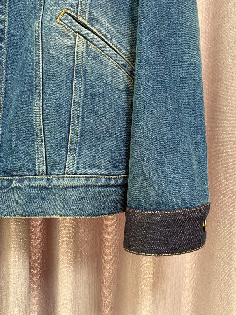 【美品】Maison Margiela ノーカラーデニムジャケット 46