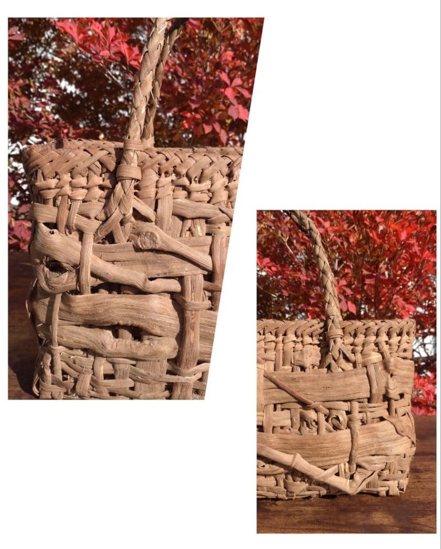 国産山葡萄かご