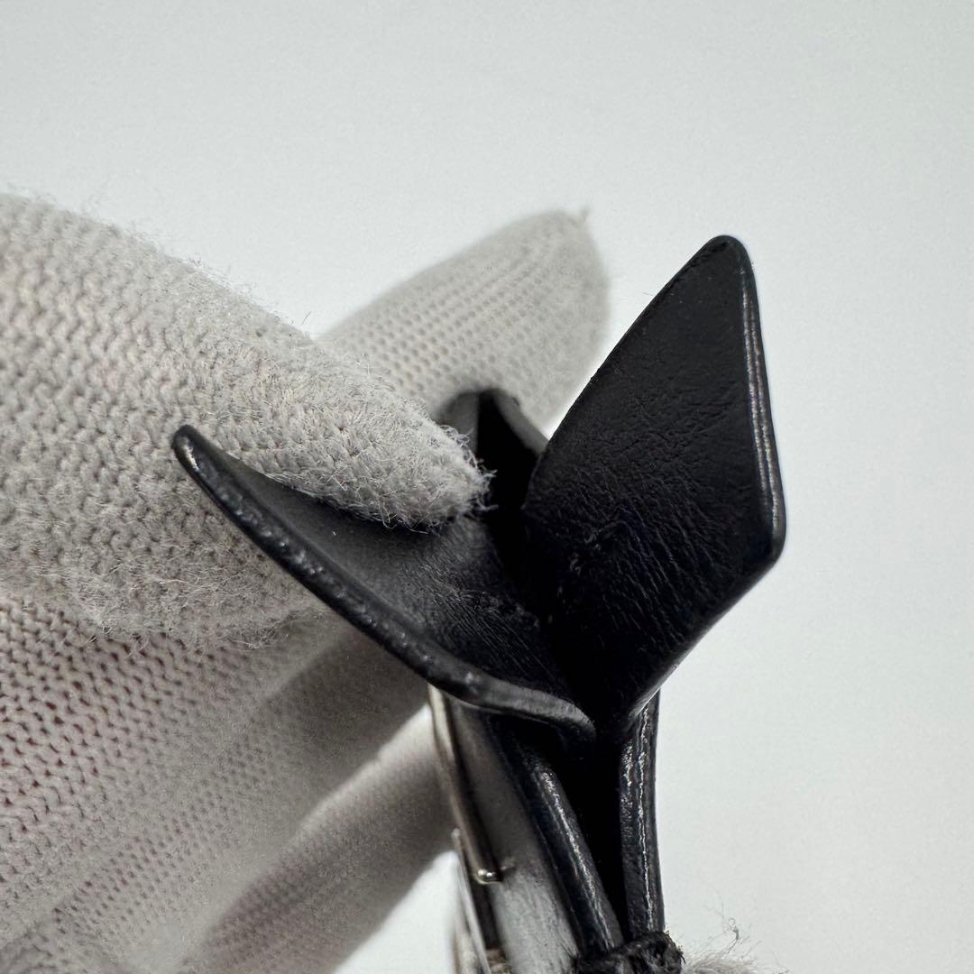 ルイヴィトン クロッシュクレ レザー キーリング バッグチャーム ブラック