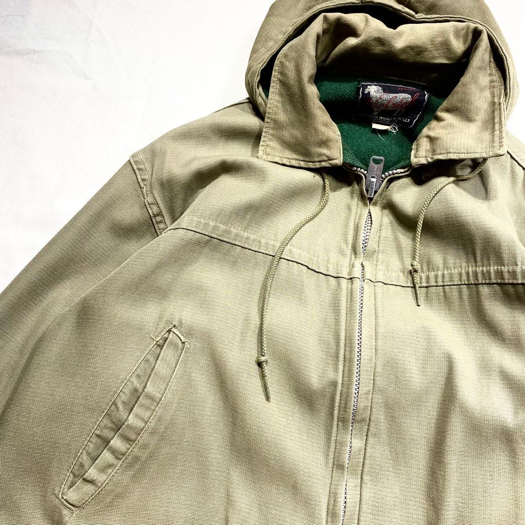 貴重60sビンテージWOOLRICHウールリッチダック地ワークジャケットL程古着