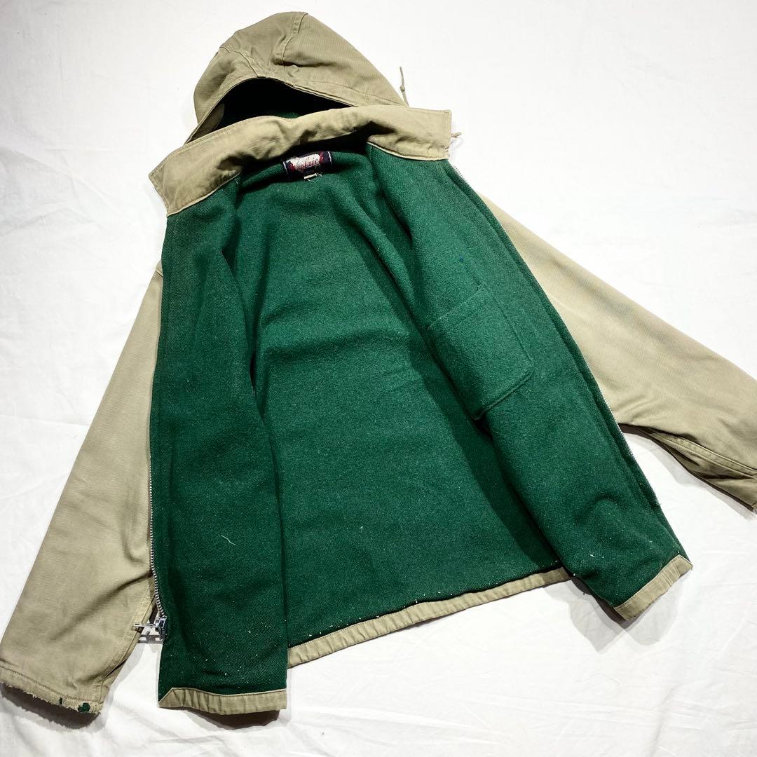 貴重60sビンテージWOOLRICHウールリッチダック地ワークジャケットL程古着