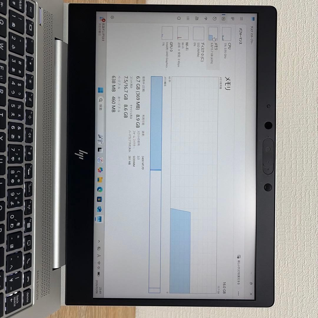 HP EliteBook 830 G6 i5/16GB/512 2021年モデル