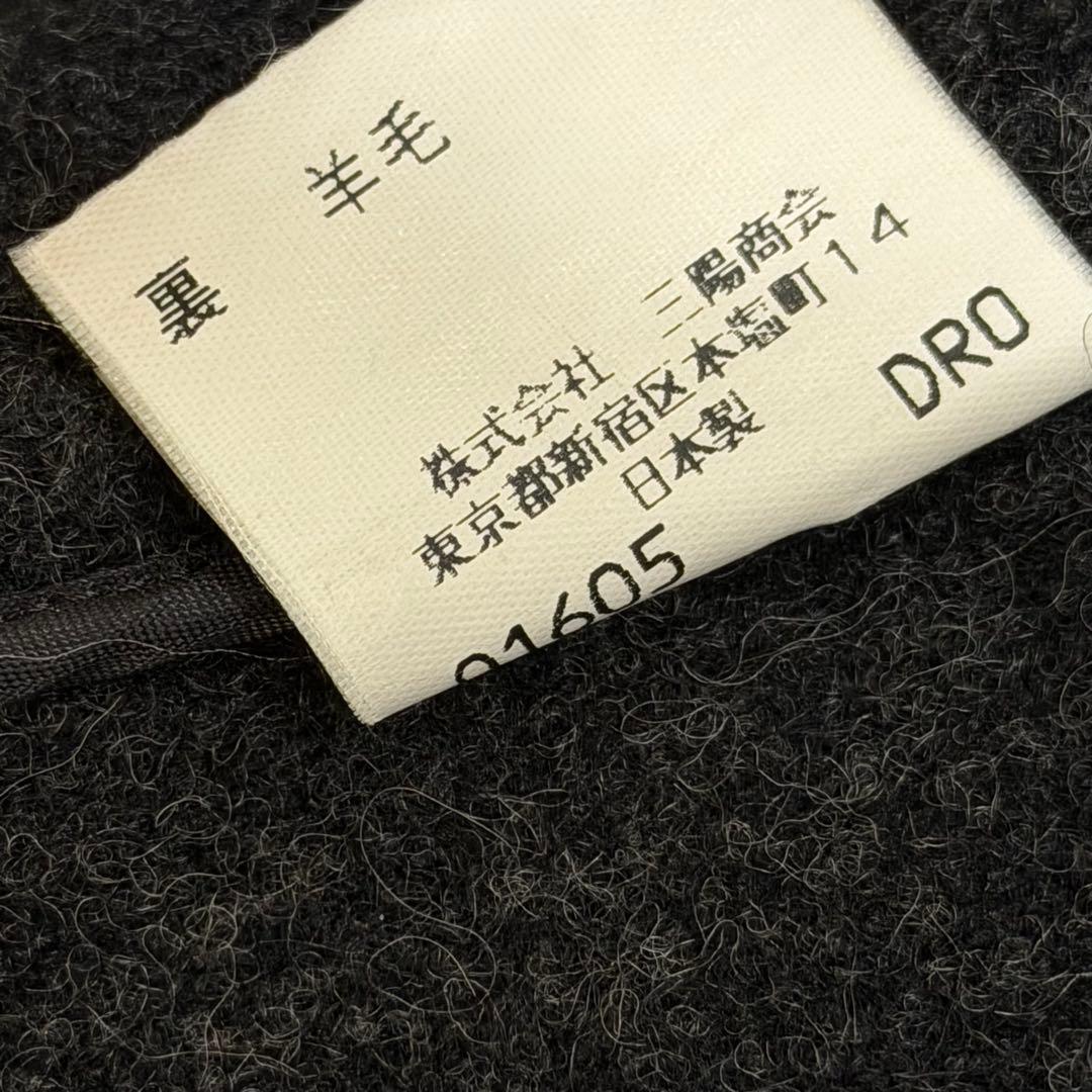 バーバリーズ　ダッフルコート　ロング丈　ノバチェック　ダークグレー　日本製　L