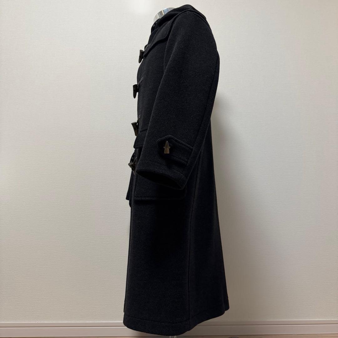 バーバリーズ　ダッフルコート　ロング丈　ノバチェック　ダークグレー　日本製　L