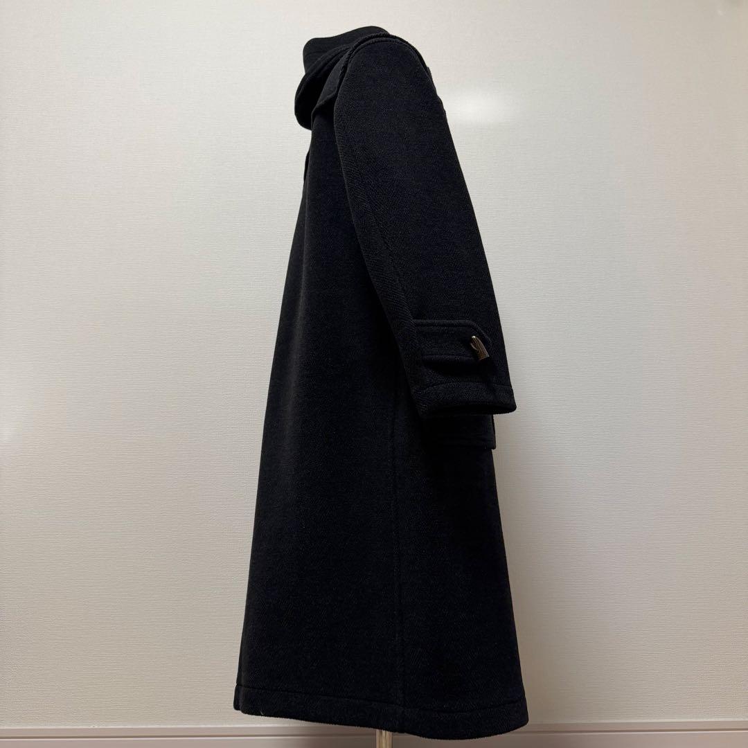 バーバリーズ　ダッフルコート　ロング丈　ノバチェック　ダークグレー　日本製　L