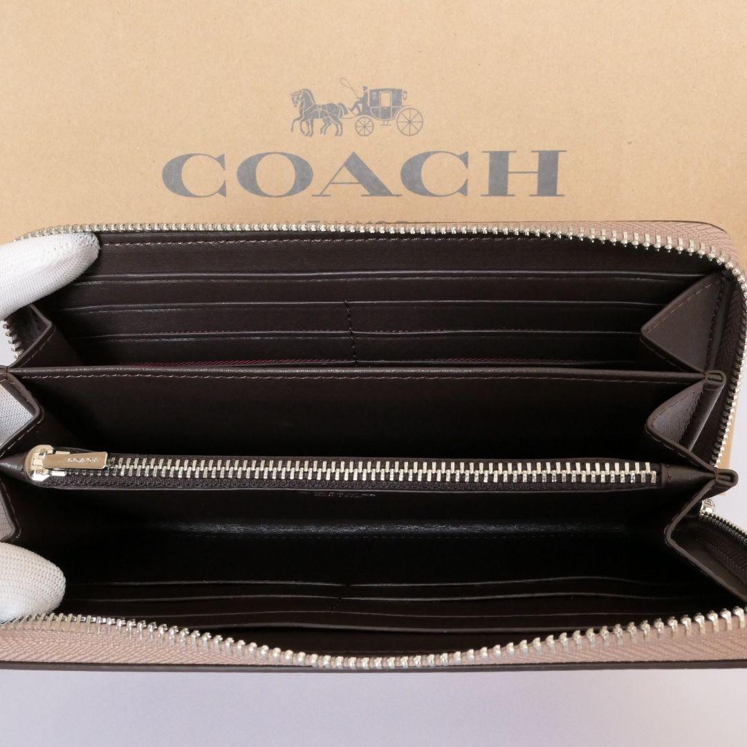 2点コーチ COACH 財布 シグネチャー キャンバス リボンプリント ロング