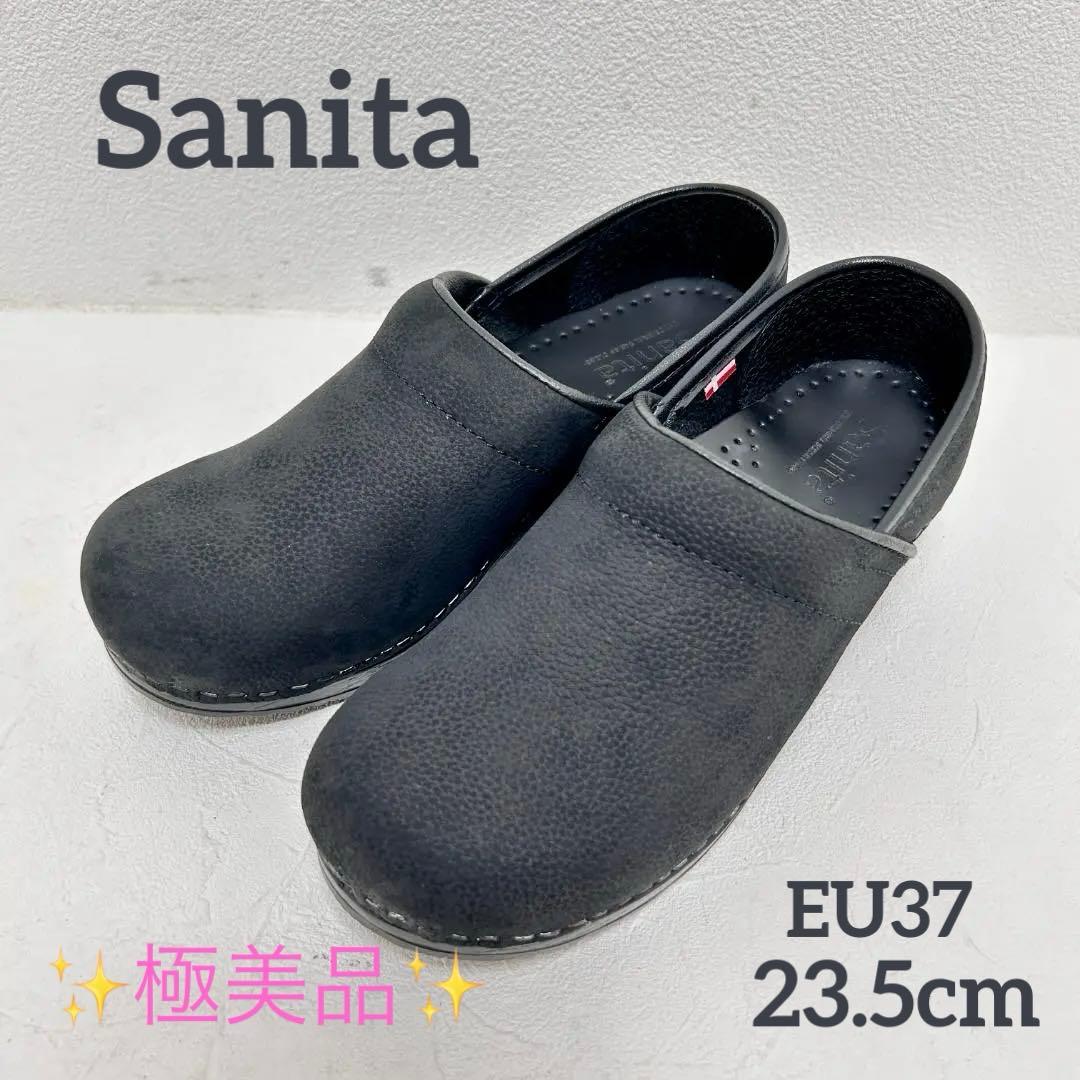 ✨極美品✨ 【Sanita】プロフェッショナル クロッグサンダル ブラック 37