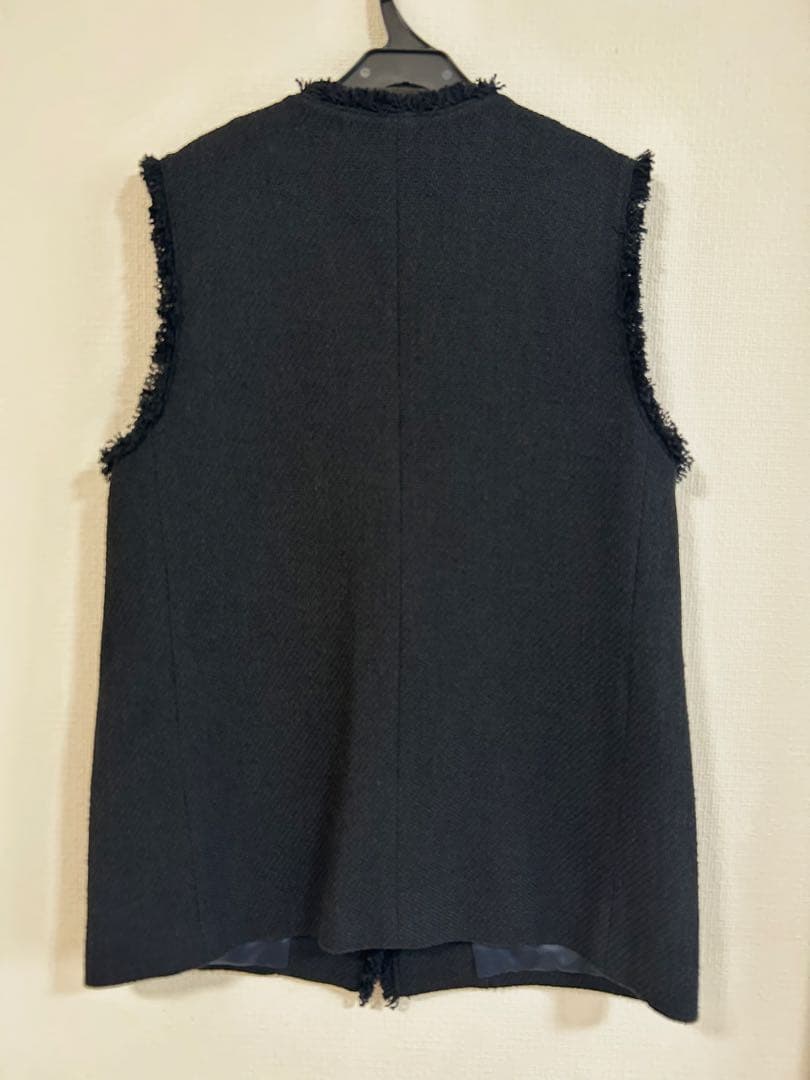 green label relaxing ミックスツイードライク ジレ