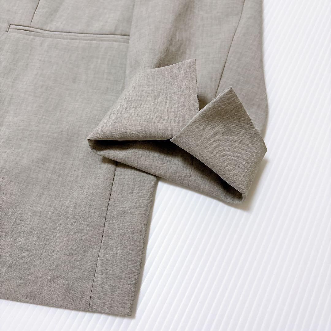 新品【リフレクト】テーラード　ジャケット　グレー　UV 速乾　シャンブレー