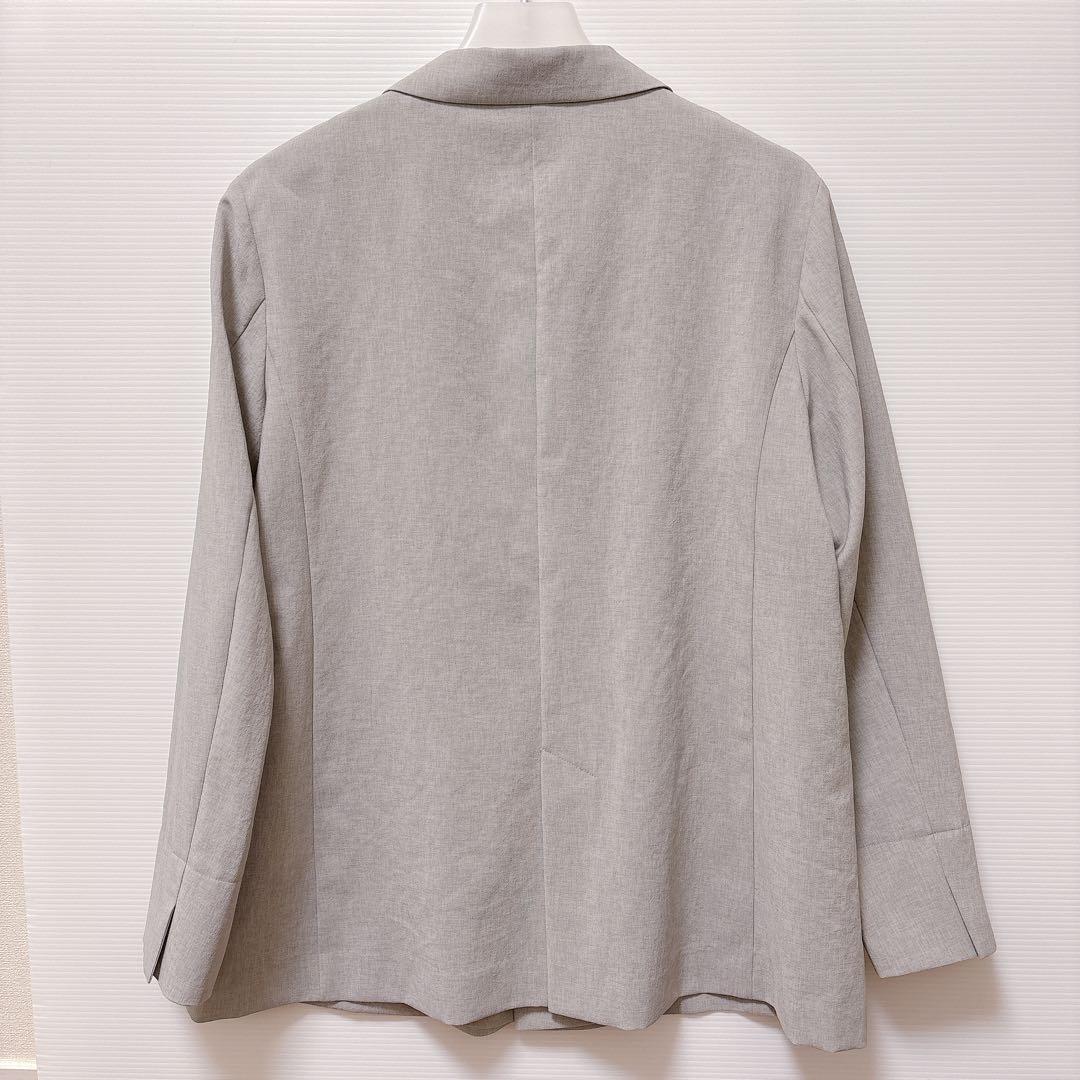 新品【リフレクト】テーラード　ジャケット　グレー　UV 速乾　シャンブレー