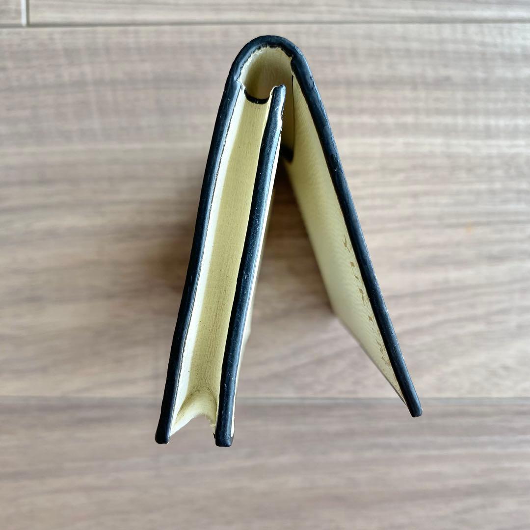 美品 Valextra ヴァレクストラ カードケース 名刺入れ ホワイト レザー