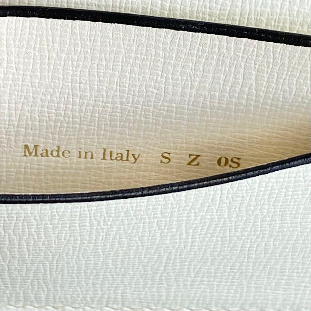 美品 Valextra ヴァレクストラ カードケース 名刺入れ ホワイト レザー