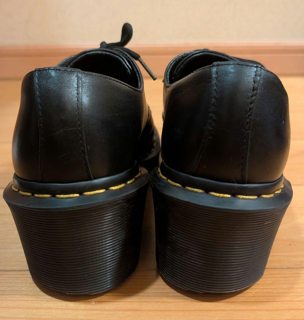 希少　ドクターマーチン　AMORY　3ホールシューズ　チャンキーヒール　レザー
