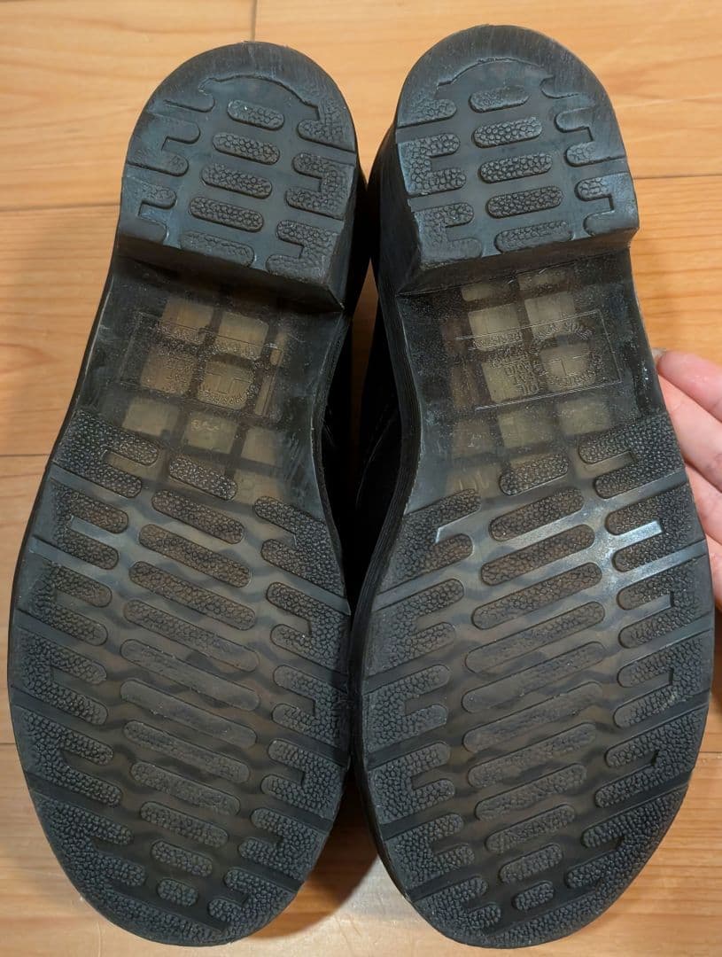 希少　ドクターマーチン　AMORY　3ホールシューズ　チャンキーヒール　レザー