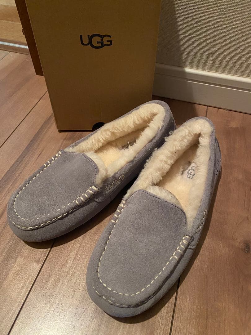UGG ANSLEY アンスレー モカシン グレー 24cm アグ