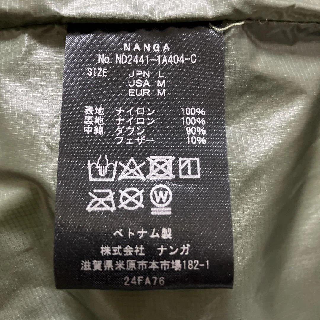 ナンガ NANGA マゼノリッジジャケット カーキ Lサイズ