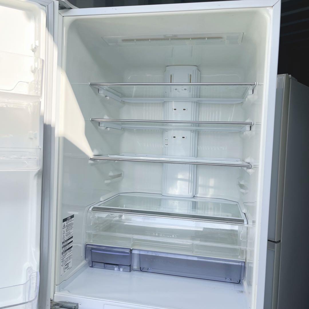 63取付無料！三菱ワイドチルドルーム搭載おしゃれホワイトインテリア5ドア冷蔵庫