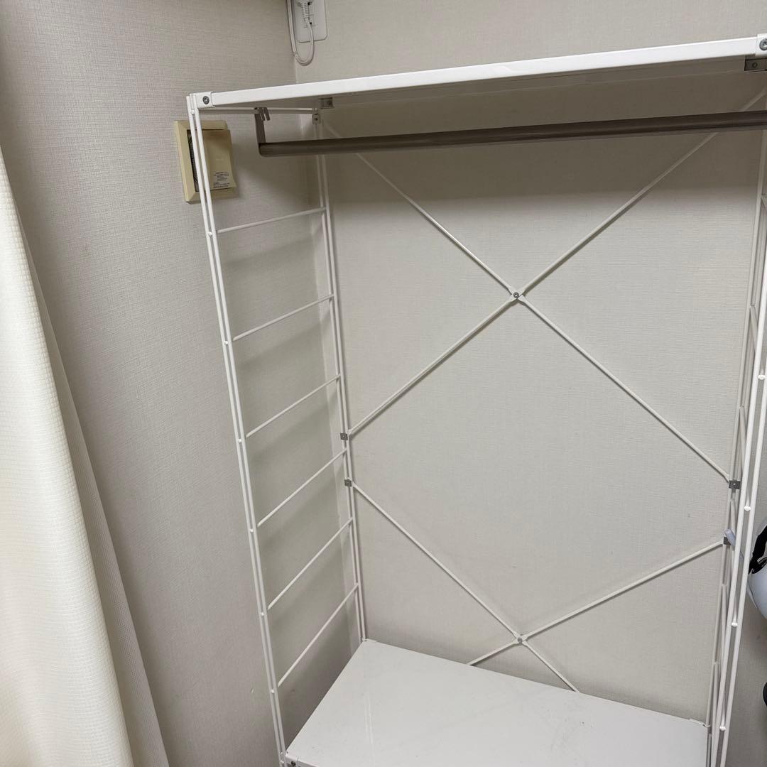 無印良品　スチールユニットシェルフ　ワードローブセット